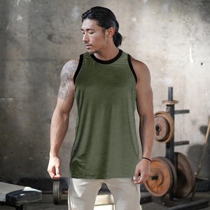 Débardeurs de sport pour hommes, personnalisés OEM, en maille respirante à séchage rapide, pour musculation et fitness, sans manches - Product Image 3