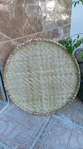 Panier de vannage plat en matériau flexible Plateau rond en bambou Meilleure qualité Prix le plus bas de l'exportateur Vietnam - Product Image 2