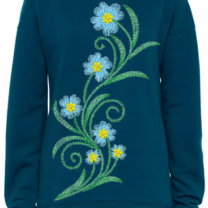 เสื้อสเวตเตอร์แบบสวมหัวมีฮู้ดสำหรับสตรีทแวร์ทรงหลวมยาวหนาสไตล์ฤดูหนาว - Product Image 6