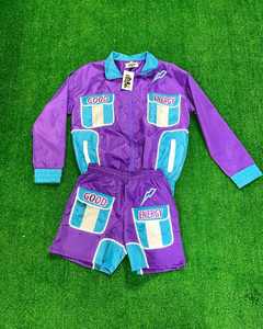 High Quality Custom Men's Windbreaker <b>Short</b> Set Relaxed Fit Breathable Windbreaker Nylon Tracksuits Set Solid for Summer - Product Image 1