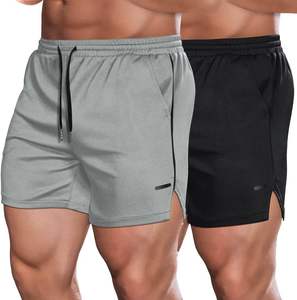 Short de sport d'été en maille ample pour homme Joggers de gym pour la musculation Fitness décontracté plage extérieur Anti-rides solide - Product Image 4