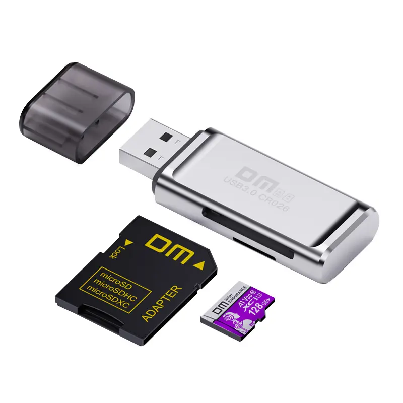 DM USB3.0 מרובה TF כרטיס קורא 2 ב 1 במהירות גבוהה מתאם CR026