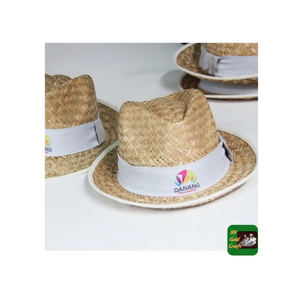 หมวกฟางเม็กซิกันที่ไม่ซ้ำใครจากเวียดนามหมวกฟางสวยสำหรับการตกแต่งและการเดินทางในช่วงฤดูร้อน - Product Image 1