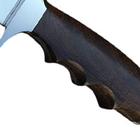 Couteau de chasse à lame fixe OEM de haute qualité, style Damas, nouveau modèle, manche noir massif, pour homme, pour activités de plein air