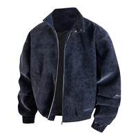 Tendance Mode Automne-Printemps : Blouson en Cuir PU Style Vintage Américain pour Homme, Décontracté, Ample, Épais et Chaud, Grandes Tailles, Service OEM, Haute Qualité