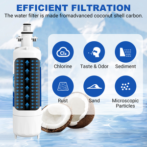 Filtre à eau pour réfrigérateur domestique RW05/LT700P à charbon actif, en plastique, de remplacement - Product Image 3