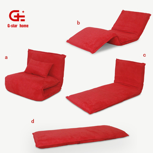 Tầng đơn gấp PU da Hai ghế <span class=keywords><strong>sofa</strong></span> giường ngủ chuyển đổi vải <span class=keywords><strong>sofa</strong></span> cho phòng khách sạn khung kim loại cho - Product Image 1