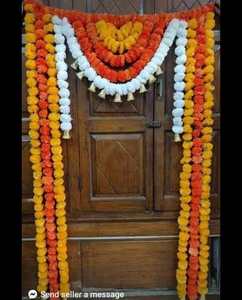 Precio al por mayor indio hecho a mano flor artificial colgante guirnalda cadena Toran boda evento hogar Oficina telón de fondo Decoración - Product Image 4