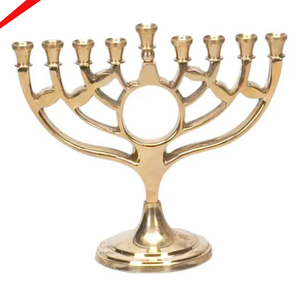 Bougeoir de Hanoukka à 7 branches Menorah 2025 le plus vendu pour le temple de la maison - Product Image 2