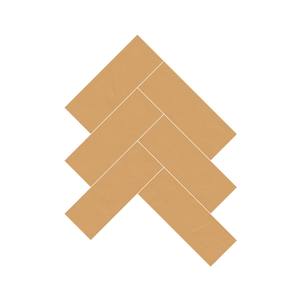 Foshan Design moderne maïs brillant émaillé chevrons 2x6mm mosaïque mur Art carrelage pour intérieur cuisine décoration murale - Product Image 1