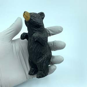 YEEYAYA scultura in legno intagliato a mano Art déco Design materiale in ottone animali selvatici statua e statuette per la decorazione della casa e arredamento della camera - Product Image 5