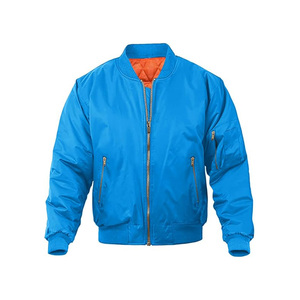 Blouson de bombardier de vol pour hommes avec logo personnalisé Blouson de bombardier de baseball épais en coton d'hiver pour hommes vente en gros de fabricants - Product Image 1