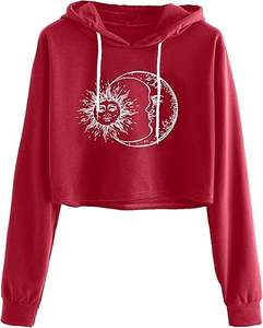 Hot Selling High Quality Customized Cropped Long <b>Sleeves</b> <b>Sweatshirt</b> for Women Design 2024 - Product Image 4