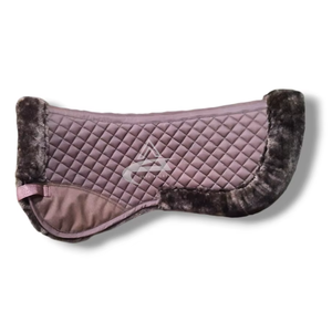 Demi-tapis de selle confortable en coton de qualité supérieure avec rembourrage en mousse de doublure en fausse fourrure de mouton rapide à porter - Product Image 1