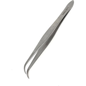 Pinzas para Cirugía Oftalmológica REHMAT NOOR INDUSTRY RN-TTF-001 Iris Eye de 4.5 Pulgadas, Puntas Dentadas Semi Curvadas, Hechas de Acero Inoxidable de Primera Calidad - Product Image 4