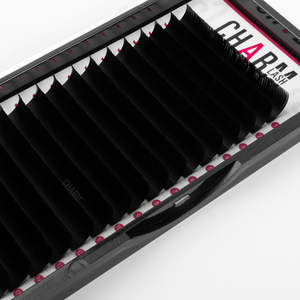 CharmLash High-End 25 mm PBT Fibra tecnológica Mink Lashes Extensiones de pestañas de terciopelo láser natural CC D DD Collection - Product Image 4