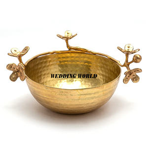 Tazón de Chocolate Decorativo de Lujo, Acabado Plateado, Martillado, Tazón Redondo para Dulces, Tazón Decorativo para Chocolate - Product Image 3