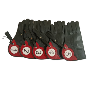 Vente en gros de gants de fauconnerie 30cm personnalisables en cuir de qualité supérieure de style arabe avec numérotation logo imprimé pour la chasse - Product Image 6