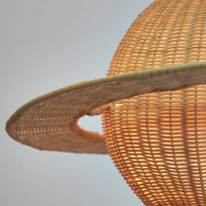 Fabrication en gros rotin planète abat-jour chambre d'enfant suspendu abat-jour léger osier à main du Vietnam - Product Image 3