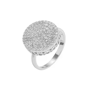 Bague de déclaration de luxe pour homme, style hip-hop, en argent 925 plaqué rhodium, sertie de moissanite taille diamant, effet diamant glacé, pour mariage, soirée et usage quotidien - Product Image 1