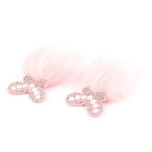 Chase Value Girls Fur Hair Clip - Rose - Product Image 2