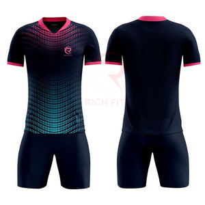 Maillots de football personnalisés 2025 pour hommes avec logo, uniformes d'équipe élégants, service OEM, vierges, 100 % polyester, confortables - Product Image 1