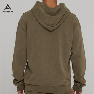 Sweat à capuche en silicone 3D AIFRAN pour homme, streetwear de luxe, lourd, surdimensionné, imprimé haute densité, polaire, vêtements de sport personnalisés - Product Image 4