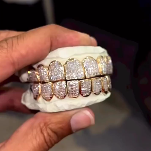 ฮิปฮอปเงิน925ที่กำหนดเองได้สำหรับฟันเย็นจิวเวอรี่ - Product Image 3