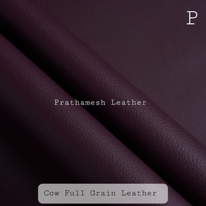 หนังแท้ Prathamesh หนังวัวแท้แบบฟูลเกรน ม้วนหนังสีน้ำตาลขัดเงา กันเปื้อน หนา 0.8-1.2 มม. สำหรับงานฝีมือ - Product Image 4