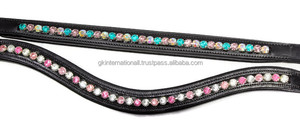 Horse bling brow bands commande en gros de nombreux cristaux de couleurs et tailles fabriqués en Inde équipement et accessoires pour chevaux à bas prix - Product Image 3