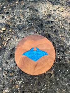 ที่รองแก้ววอลนัทพรีเมี่ยมเมเปิ้ล, วอลนัท, จานรองแก้วไม้, ที่รองแก้วกาแฟ, ที่รองแก้วเบียร์ไม้กลม - Product Image 3