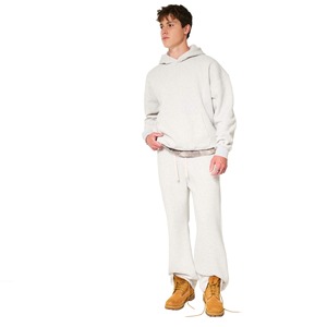 Pantalones de Hombre de Pierna Ancha Recta, Estilo Casual, Ligeros, con Cierre de Cordón, de Secado Rápido y Transpirables, 100% Algodón French Terry Personalizado - Product Image 1