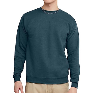 Sweat-shirts à col rond surdimensionnés pour hommes avec logo personnalisé OEM Noir Gris Manches longues Pulls décontractés à capuche - Product Image 1