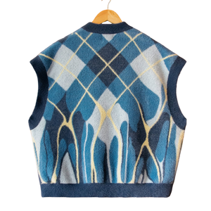 Pull en maille moelleux pour homme en coton/polyester polaire 300g, fil texturé doux, couleur unie, vêtement d'hiver de qualité supérieure, confortable - Product Image 2