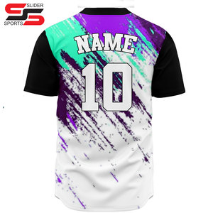 Camisetas de béisbol personalizadas al por mayor, ropa de softbol lisa de secado rápido, camiseta de béisbol deportiva bordada sublimada para hombre - Product Image 2