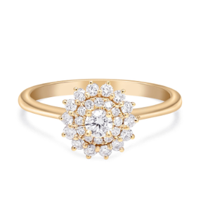 925 Silver Indian Exporter Flower <b>Ring</b> with 0.70Ct Round Moissanite Diamond for Weddings Engagements Fashion <b>Toe</b> <b>Ring</b> - Product Image 5