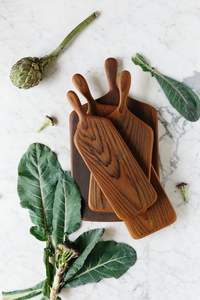 Tabla de Cortar de Madera de Acacia con Diseño de Mango, Tabla de Cocina para Servir, Picar y Exhibir, Apta para Lavavajillas, de Primera Calidad - Product Image 3