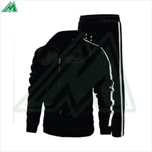 Conjunto de chándal personalizado con cremallera completa Traje de sudadera de lana transpirable de manga larga con logotipo impreso Chaqueta y pantalones de invierno - Product Image 1