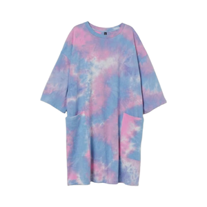 Wholesale Custom Made Lady's Organic Cotton Oversized <b>Tie</b>-Dyed <b>T</b>-<b>Shirt</b> Summer Blank <b>T</b>-<b>Shirt</b> for <b>Women</b> Bangladesh - Product Image 1