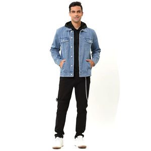 Nouveau design, vente en gros, veste en jean fantaisie pour hommes, vestes en jean en coton, vêtements d'extérieur à la mode, vestes en denim extensible pour hommes. - Product Image 2