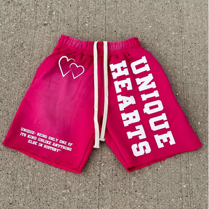 กางเกงขาสั้นผู้ชายผ้าโพลีเอสเตอร์ผ้าฝ้ายเฮฟวี่เวทมีกระเป๋าปักลายวินเทจใส่ฤดูร้อน - Product Image 5