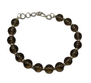 <b>Bracelet</b> Smoky Quartz Beads Stone <b>Bracelet</b> Crystal Gemstone Fashion Jewelry Men and <b>Women</b> Gift Energy Meditation - Product Image 5