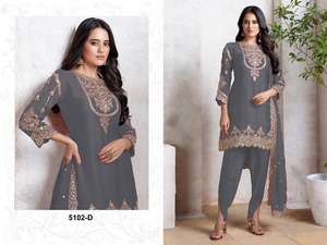 Fox pierre jarkhan lourde avec broderie travail Salwar Suit Collection - Product Image 5