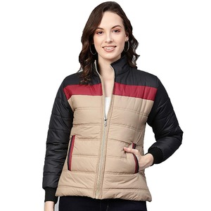Chaqueta Acolchada de Manga Larga para Mujer, Transpirable, Talla Grande, con Ribete de Borrego, Impermeable, Hecha en Pakistán - Product Image 2