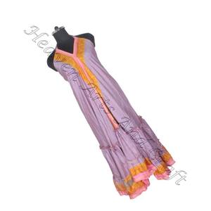 Robe bohème en soie indienne de créateur, fabricant de vêtements pour femmes, robe de dîner élégante vintage pour dames, robes de soirée sans manches - Product Image 3