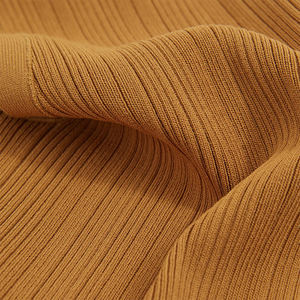 Offre Spéciale femmes côtelé recadrée débardeurs à la mode couleur marron col rond Anti-rétrécissement personnalisé Gym entraînement débardeur - Product Image 5