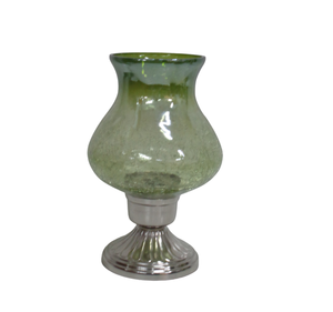 La plus haute conception décoration de la maison fer/verre ouragans placage de cuivre nouveau Design taille Standard bougie ouragans - Product Image 4