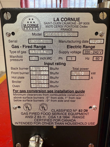 Cuisinière à double combustible 60 La Cornue C-h-a-t-e-a-u 150 CH7NNGEU11 Noir mat, four de cuisson à gaz, garantie 3 ans - Product Image 3