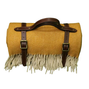 Manta de lana de espiga de color mango suave y cálida Ideal para noches de invierno y comodidad diaria - Product Image 4