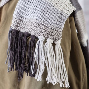 Bufanda de punto de Cachemira ecológica larga de invierno personalizada para mujer con calentador de cuello de lujo bufanda de punto para mujer de alta calidad - Product Image 3